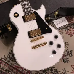 GIBSON CUSTOM SHOP LES PAUL CUSTOM LES PAUL CUSTOM W/ EBONY GLOSS ALPINE #GG8E3
