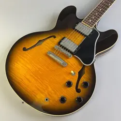 GIBSON ES-335 DOT VINTAGE BURST 1995 W/HARD CASE USED
