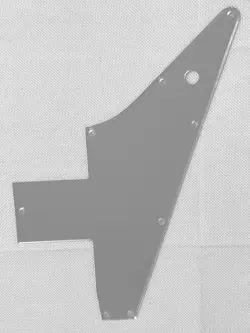 SILVER MIRROR 1-PLY FOR GIBSON 76 EXPLORER RE-ISSUE STYLE GUITAR PICKGUARD