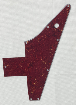 RED TORTOISE 4-PLY FOR GIBSON 76 EXPLORER RE-ISSUE STYLE GUITAR PICKGUARD