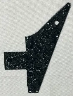 BLACK PEARL 4-PLY FOR GIBSON 76 EXPLORER RE-ISSUE STYLE GUITAR PICKGUARD