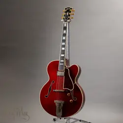 GIBSON CUSTOM SHOP CUSTOM CRIMSON L-5 WES MONTGOMERY SIGNATURE MODEL W/HARD CASE