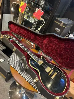 ELECTRIC GUITAR GIBSON CUSTOM SHOP YCS 1968 LES PAUL CUSTOM DJ AUTHENTIC EBONY