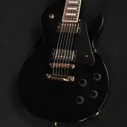 GIBSON EXCLUSIVE LES PAUL STUDIO WITH GOLD HARDWARE EBONY S/N:213650321 #GG4T5
