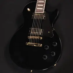 GIBSON EXCLUSIVE LES PAUL STUDIO WITH GOLD HARDWARE EBONY S/N:213650322 #GG479