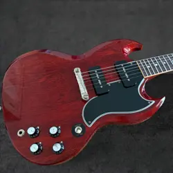 2025 GIBSON CUSTOM SHOP '63 SG SPECIAL REISSUE LIGHTNING BAR VOS - CHERRY RED