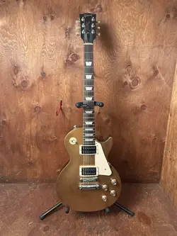 GIBSON LES PAUL TRIBUTE GOLD TOP USA MADE ELECTRIC GUITAR WITH HARD CASE