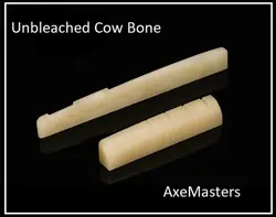GEETARGIZMOS UNBLEACHED BONE NUT / SADDLE SET MADE FOR GIBSON ACOUSTIC GUITAR