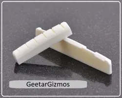 GEETARGIZMOS BONE NUT & SADDLE SET HANDMADE FOR GIBSON ACOUSTIC GUITAR