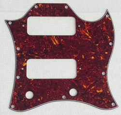 RED TORTOISE 4-PLY FOR FIT US GIBSON SG P90 STYLE FULL FACE GUITAR PICKGUARD