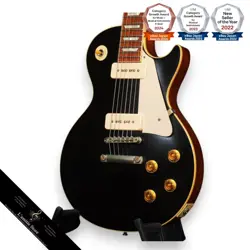 GIBSON CUSTOM SHOP LIMITED 1956 LES PAUL STANDARD P90 EBONY FINISHING
