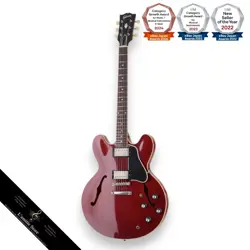GIBSON HISTORIC '61 ES335 DOT CHERRY ELECTRIC GUITAR WITH HARD CASE
