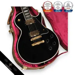 GIBSON CUSTOM SHOP LES PAUL 2018 EBONY ELECTRIC GUITAR