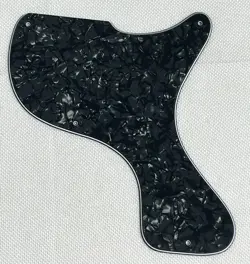 BLACK PEARL 4-PLY FOR GIBSON LES PAUL JUNIOR 1958 DC STYLE GUITAR PICKGUARD