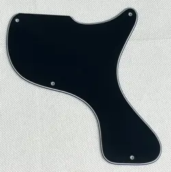 BLACK 4-PLY FOR FIT GIBSON LES PAUL JUNIOR 1958 DC STYLE GUITAR PICKGUARD