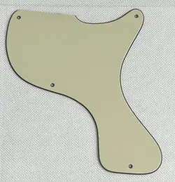 VINTAGE YELLOW 3-PLY FOR GIBSON LES PAUL JUNIOR 1958 DC STYLE GUITAR PICKGUARD