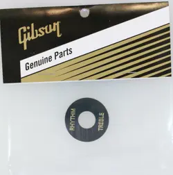 GIBSON® LES PAUL REAL TOGGLE SWITCH WASHER BLACK GOLD LETTERS GENUINE BRAND NEW