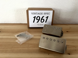 1961 VINTAGE SPEC GIBSON PAF STICKER CLONE HUMBUCKER SET BY TONE SPECIFIC.