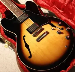 GIBSON USA 2023 ES-335 VINTAGE SUNBURST W/HARD CASE SAFE PACKING