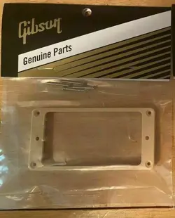 GIBSON® BRIDGE PICKUP RING CREAM CREME W/SCREWS - GENUINE LES PAUL 