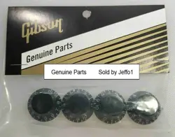 GIBSON® LES PAUL KNOBS TOP HAT SET BLACK SG V FIREBIRD ES CUSTOM HP GENUINE REAL