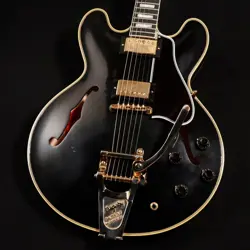 GIBSON CUSTOM SHOP MURPHY LAB '59 ES-355 BIGSBY LIGHT AGED EBONY W/OHSC+COA