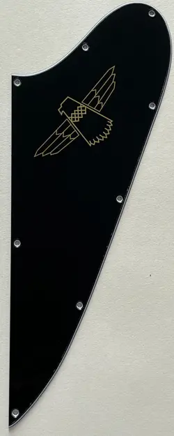 3 PLY BLACK PICKGUARD FIT GIBSON FIREBIRD THUNDERBIRD BASS STYLE GUITAR PARTS