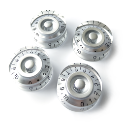 SPEED CONTROL KNOBS – VOLUME TONE GUITAR FOR GIBSON EPIPHONE – SILVER