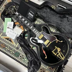 GIBSON MEMPHIS CS ES-355 EBONY W/BIGSBY