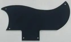 CUSTOM FOR GIBSON SG 61 REISSUE STYLE GUITAR PICKGUARD 1-PLY ACRYLIC BLACK