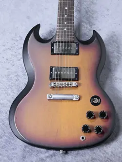 GIBSON SGJ USED MAHOGANY BODY SUNBURST W/GIG CASE