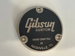 GUITAR TOGGLE SWITCH BACK METAL PLATE COVER FOR GIBSON CUSTOM HAND CRAFTED