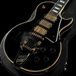 GIBSON CUSTOM SHOP 1957 LES PAUL CUSTOM REISSUE 3 PICKUP W/BIGSBY VOS EBONY 2024