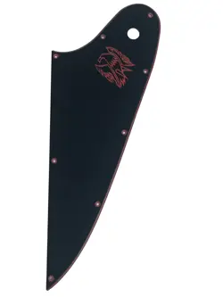 NEW 3 PLY BLACK RED LOGO FITS GIBSON FIREBIRD GUITAR PICKGUARD SCRATCH PLATE
