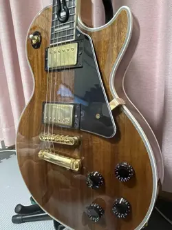EPIPHONE  INSPIRED BY GIBSON LES PAUL CUSTOM KOA NATURAL SAFE PACKING!