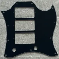 CUSTOM FOR GIBSON SG STANDARD 3 PICKUP STYLE GUITAR PICKGUARD 3-PLY BLACK