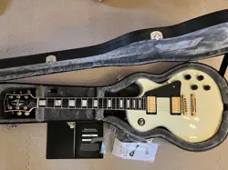 ELECTRIC GUITAR GIBSON CUSTOM SHOP LES PAUL CUSTOM 2021 ALPINE WHITE WITH CASE