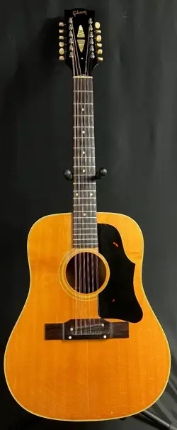 VINTAGE 1965 GIBSON B-45-12 12-STRING DREADNOUGHT ACOUSTIC GUITAR NATURAL W CASE