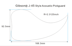 PICKGUARD BLACK TO