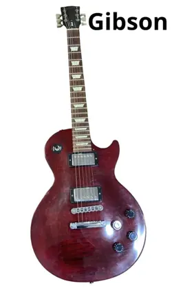 ELECTRIC GUITAR GIBSON LES PAUL STUDIO WINE RED MADE IN USA 2002 WITH HARD CASE