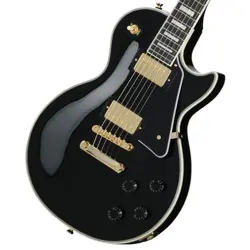 EPIPHONE INSPIRED BY GIBSON LES PAUL CUSTOM EBONY BLACK ELECTRIC GUITAR