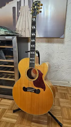 GIBSON J 185 EC GUITAR W/ HARD CASE