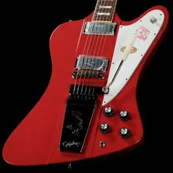 EPIPHONE INSPIRED BY GIBSON CUSTOM 1963 FIREBIRD V MAESTRO VIBROLA EMBER RED WEI