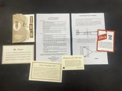 GIBSON LES PAUL CASE PAPERWORK