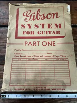 VINTAGE 1930S GIBSON SYSTEM FOR GUITAR PART ONE