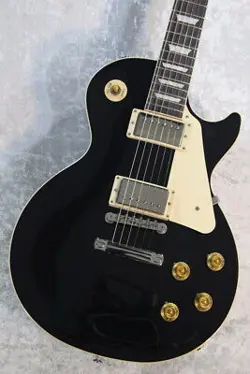 GIBSON CUSTOM COLOR SERIES LES PAUL STANDARD 50S PLAIN TOP -EBONY- #GG928