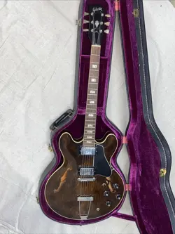 GIBSON ES-340 TD W 1969 ELECTRIC GUITAR, VINTAGE #727256 WITH HARD CASE