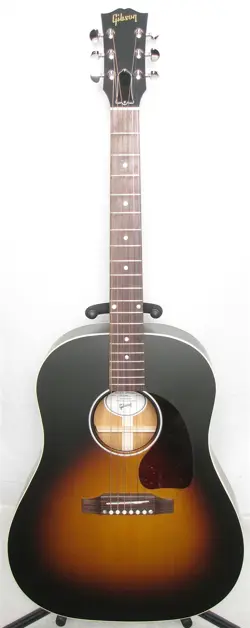 GIBSON LE J45 SPECIAL ACOUSTIC ELECTRIC GUITAR WITH SOFT CASE, VINTAGE SUNBURST
