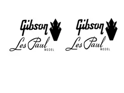 GIBSON LES PAUL MODEL GUITAR DECAL HEAD STOCK RESTORATION WATER SLIDE LOGO 51