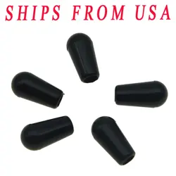 5X USA SPEC GUITAR TOGGLE SWITCH TIPS SWITCH KNOB FOR GIBSON/SWITCHCRAFT BK